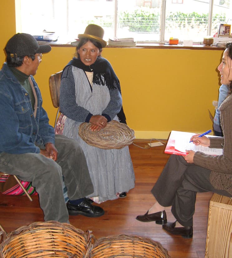 Artisans couple during business diagnostics